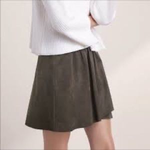 Grey Wilfred free suede mini skirt